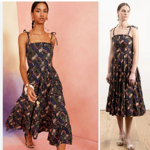 Ulla Johnson Ellyn dress in army size 4 new with tag blue...